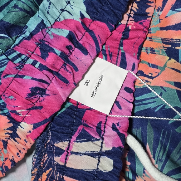 3XL ForHailey Plus Size Beach Shorts With Pockets And Draw String - Brand New - Picture 3 of 3